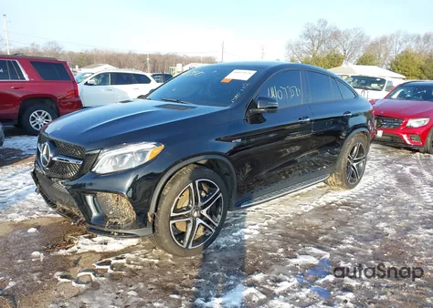 2019 Mercedes-Benz Amg Gle 43 Coupe 4Matic z USA, uszkodzony, nr VIN 4JGED6EB5KA155563